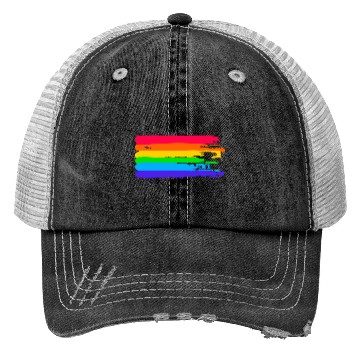 Discover Gay Pride Flag Trucker Hats