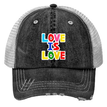 Discover Love is Love Trucker Hats