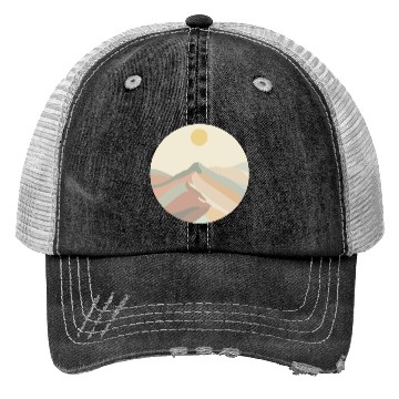 Discover Sunset Mountains Trucker Hats