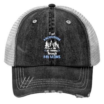 Discover Outdoor Trees Camping Mountain Trucker Hats