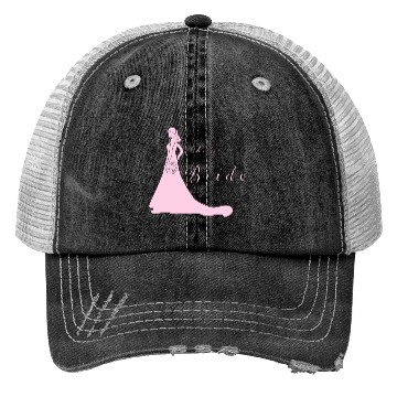 Discover team bride pink silhouette bachelorette party Trucker Hats