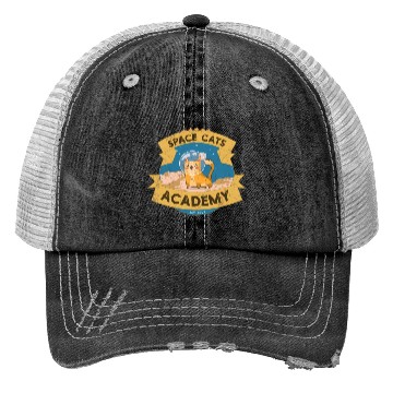 Discover Space Cats Academy Trucker Hats