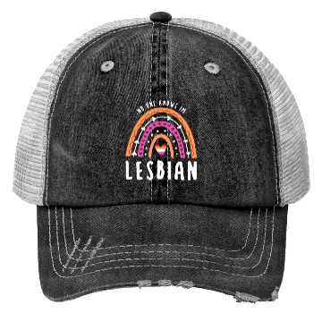 Discover No One Knows Im Lesbian Rainbow Trucker Hats