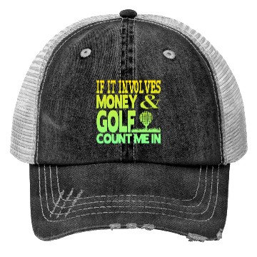 Discover Money and golf Trucker Hats