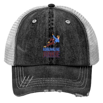 Discover Adrenaline Junkie Rock Climbing Trucker Hats