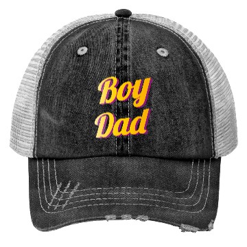 Discover Boy Dad Best Dad Ever Trucker Hats