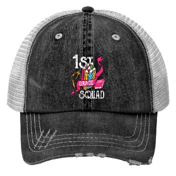 Discover 1st Grade Squad Student Back To School Trucker Hats