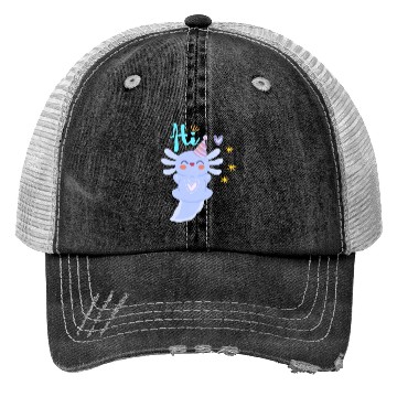 Discover Baby Axolotl Art - 2 Trucker Hats