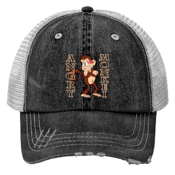 Discover Angry Monkei Trucker Hats