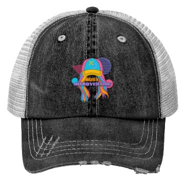 Discover Busy Introverting 90s Style Vibe Nineties Trucker Hats