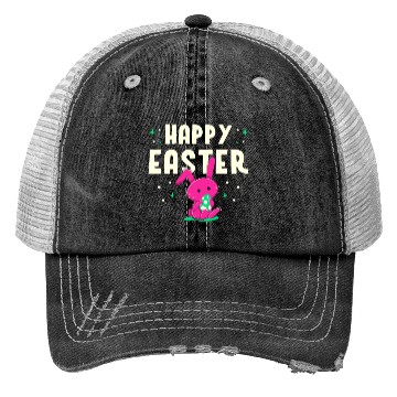 Discover Happy Easter Egg Bunny Sayings Trucker Hats