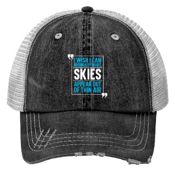 Discover Skiing Skier Ski Trucker Hats