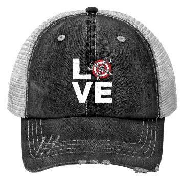 Discover Love Axe Throwing - Funny Ax Thrower Throw Lover Trucker Hats