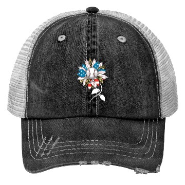 Discover US Leopard Baseball Sunflower Women American Flag Trucker Hats