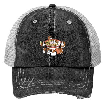 Discover Saint Bernard Ramen Sushi Trucker Hats