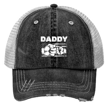 Discover Patriotic Daddy US Flag Dad & Son Fist Bump Trucker Hats