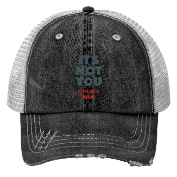 Discover I hate people Trucker Hats