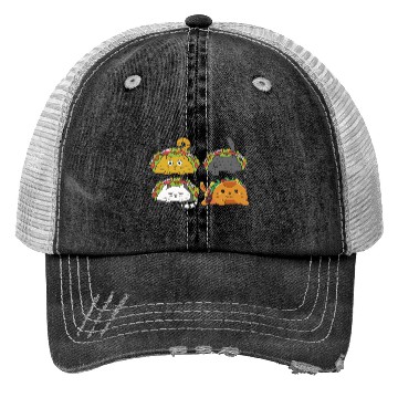 Discover Cute Taco Cats Mexican Taco Lover Trucker Hats