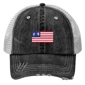 Discover Disc Golf American Flag Trucker Hats