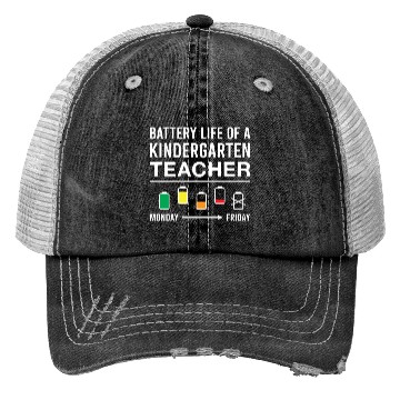 Discover Battery Life of A Kindergarten Teacher Trucker Hats