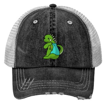 Discover I Love Dad Iguana Reptile Trucker Hats