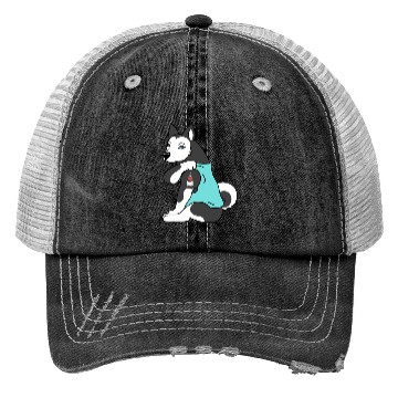 Discover I Love Dad Husky Trucker Hats