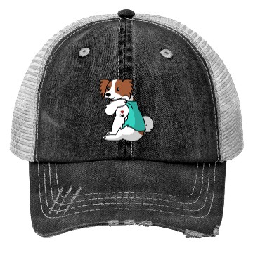 Discover I Love Dad Papillon Trucker Hats