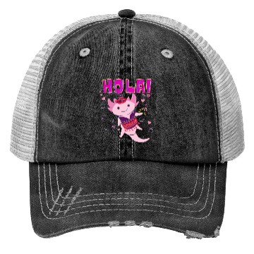 Discover Hola Cute Axolotl - 4 Trucker Hats