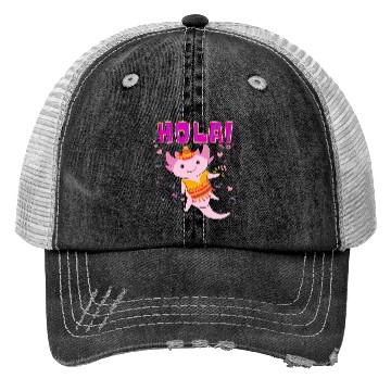 Discover Hola Cute Axolotl - 7 Trucker Hats