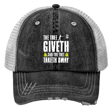 Discover Funny Disc Golf Trucker Hats Tree Giveth and Taketh
