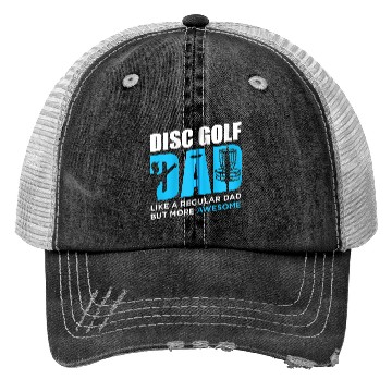 Discover Disc Golf Vintage Funny Disc Golfing Dad Lover Trucker Hats