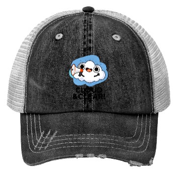 Discover Cloud And Clear Funny Weather Pun Trucker Hats