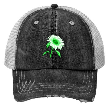 Discover Green sunflower Trucker Hats