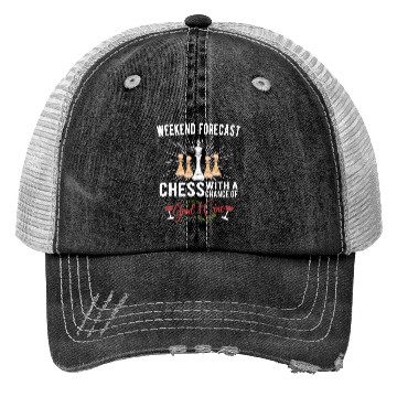 Discover CHESS PLAYER CHESSBOARD CHESS GAME BOARD GAME GIFT Trucker Hats
