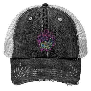 Discover Fish Cyborg Dark Art Trucker Hats