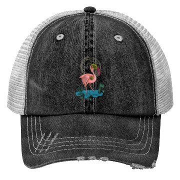 Discover Flamingo mecha robot Trucker Hats