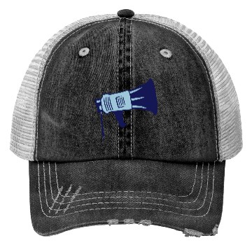 Discover demonstration propaganda megaphone icon Trucker Hats