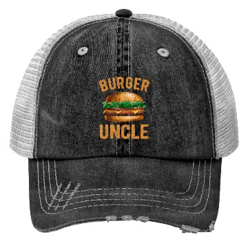 Discover Cheeseburger Lover Burger Uncle Trucker Hats