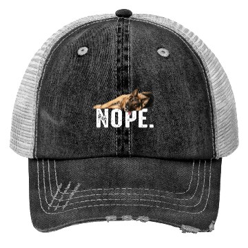 Discover Nope Lazy German Shepherd Dog Lover Gift Trucker Hats