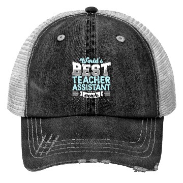 Discover Worlds Best Teacher Assistant Ever Funny Trucker Hats