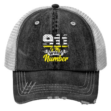 Discover 911 Is My Work Number Police Dispatcher Thin Trucker Hats