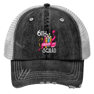 Discover 6th Grade Squad Student Back To School Trucker Hats