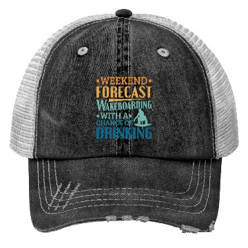 Discover Weekend Forecast Wakeboard Wakeboarding Trucker Hats