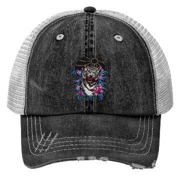 Discover tiger Japanese style Trucker Hats