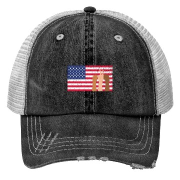 Discover USA Trucker Hats Women Men Patriotic American Flag