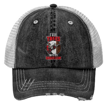 Discover Wood Forestry Chainsaw Saw Trucker Hats