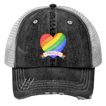 Discover Prod rainbow pride Trucker Hats