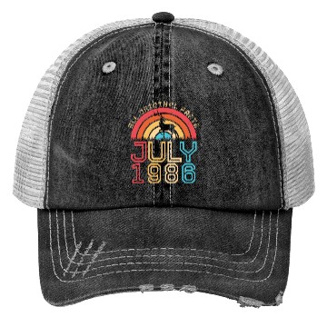 Discover July 1986 Vintage Trucker Hats