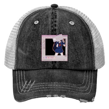 Discover Vaporwave Glitch Horror Trucker Hats