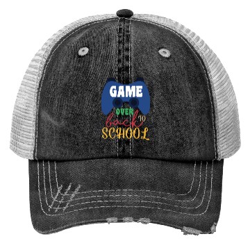 Discover Game Over Back To School Trucker Hats